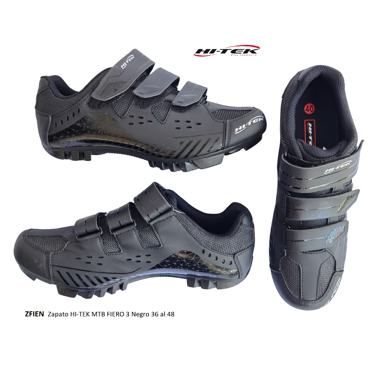 Zapato HI-TEK MTB FIERO 3 3 Velcros