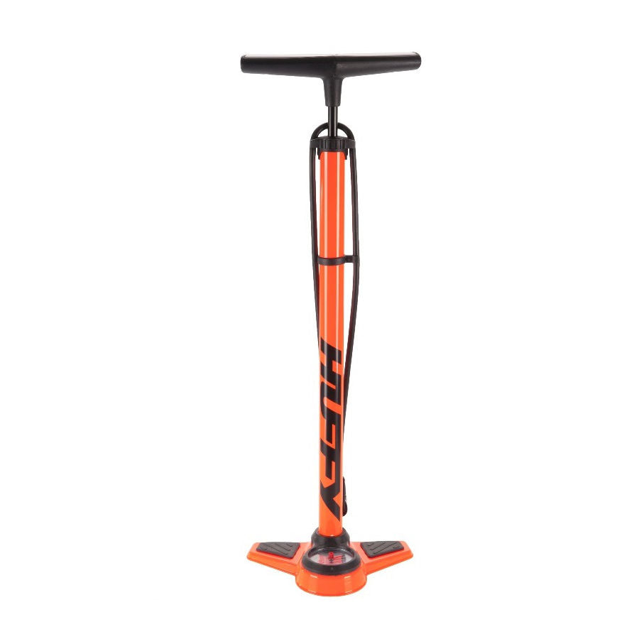 Bomba de Piso HUFFY X-PLUS Presta/Gruesa roja con medidor