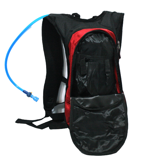 Mochila Hidratación HI-TEK Dinamic 2L + Carga, Rojo/Negro