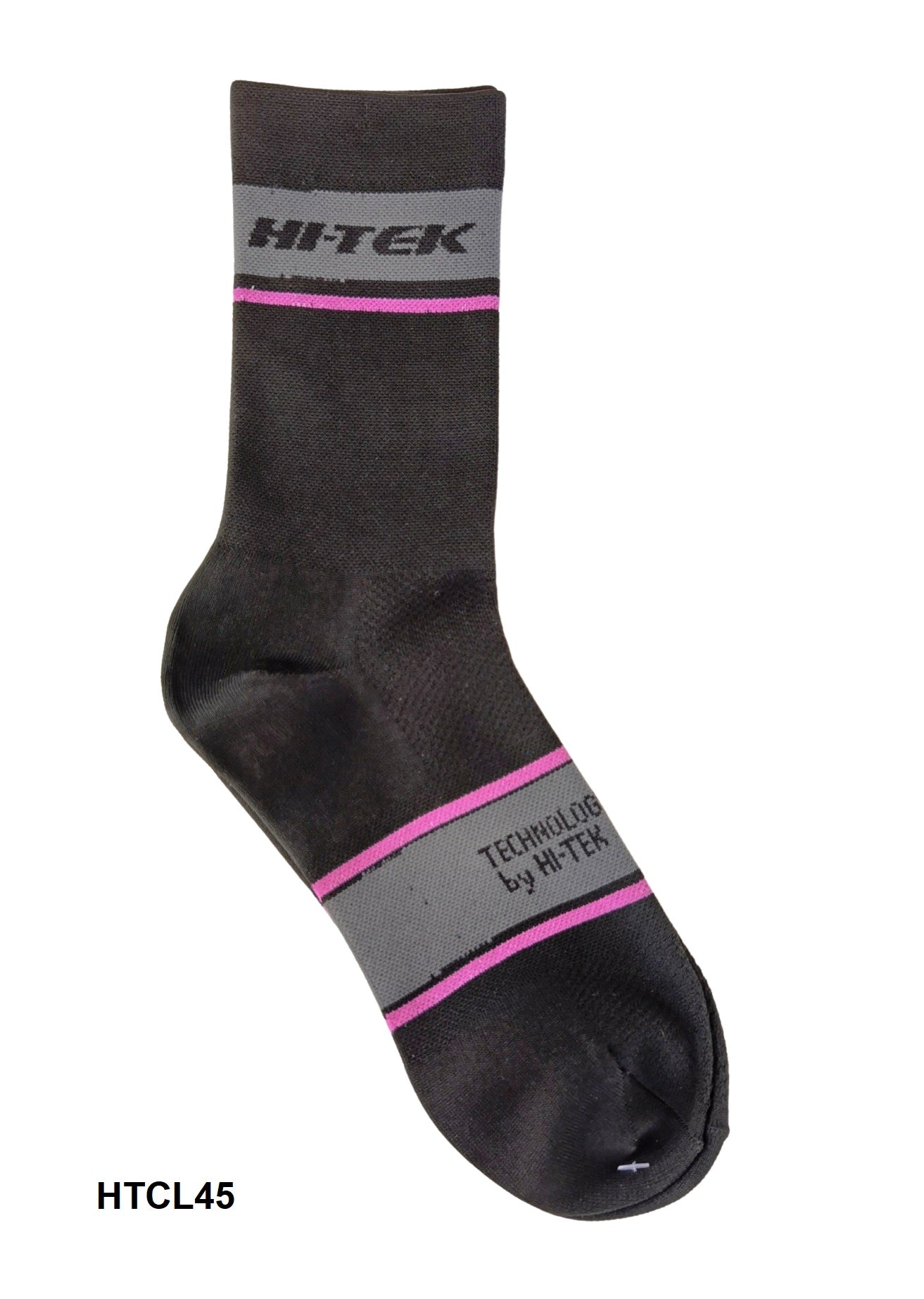 Calcetas HI-TEK largas RAYA Negro/Rosa