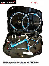 Cargar imagen en el visor de la galería, Maleta porta bicicletas HI-TEK PRO con 4 ruedas logo TEKNOBIKE
