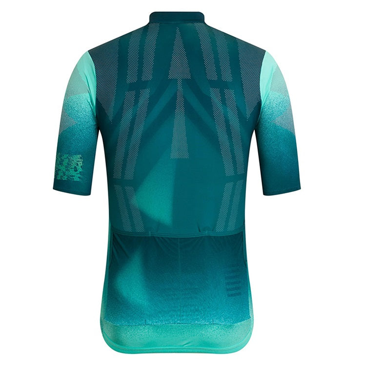 Jersey HI-TEK ACUARIDO Verde/Gris Cierre completo