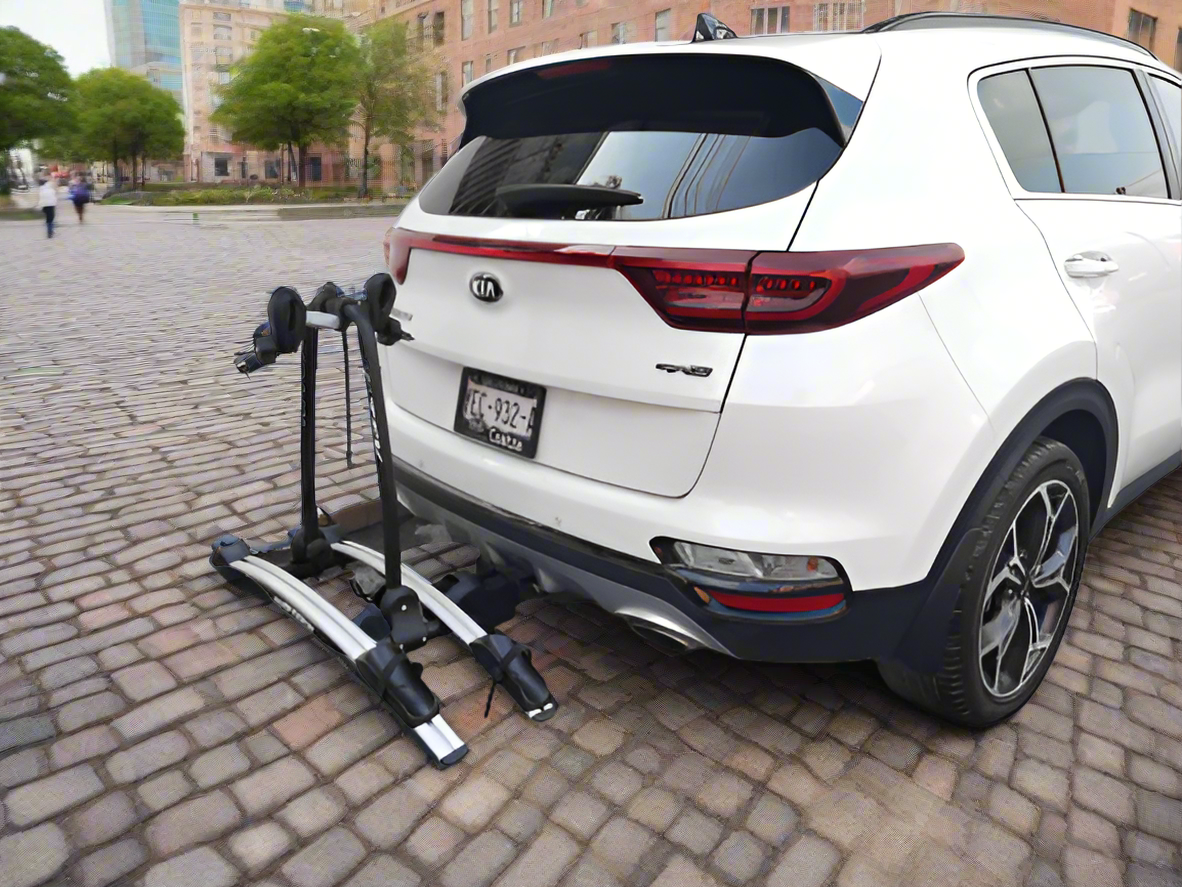 Rack HI-TEK de Tirón LEADER 2 Bicis Negro