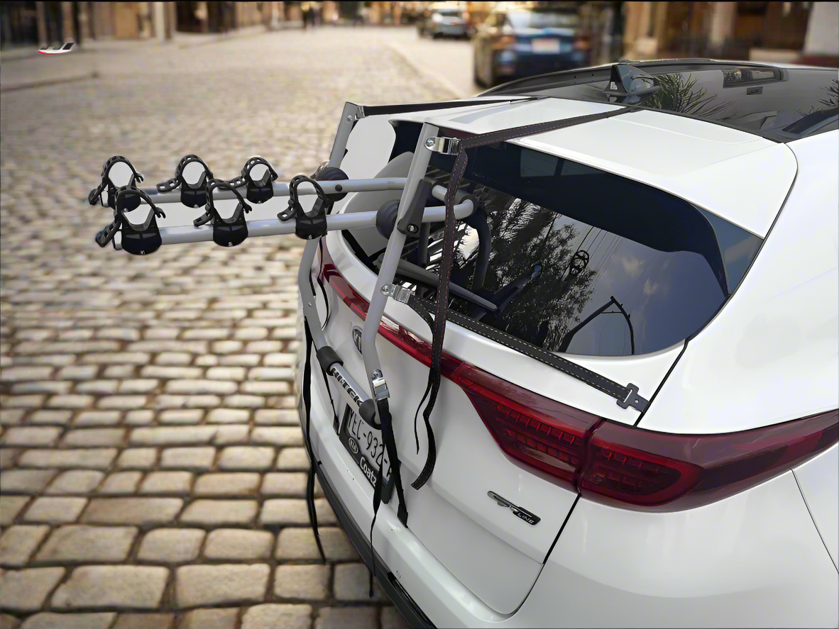 Rack HI-TEK de Cajuela MAX3 SUPER REFORZADO 3 Bicis Gris