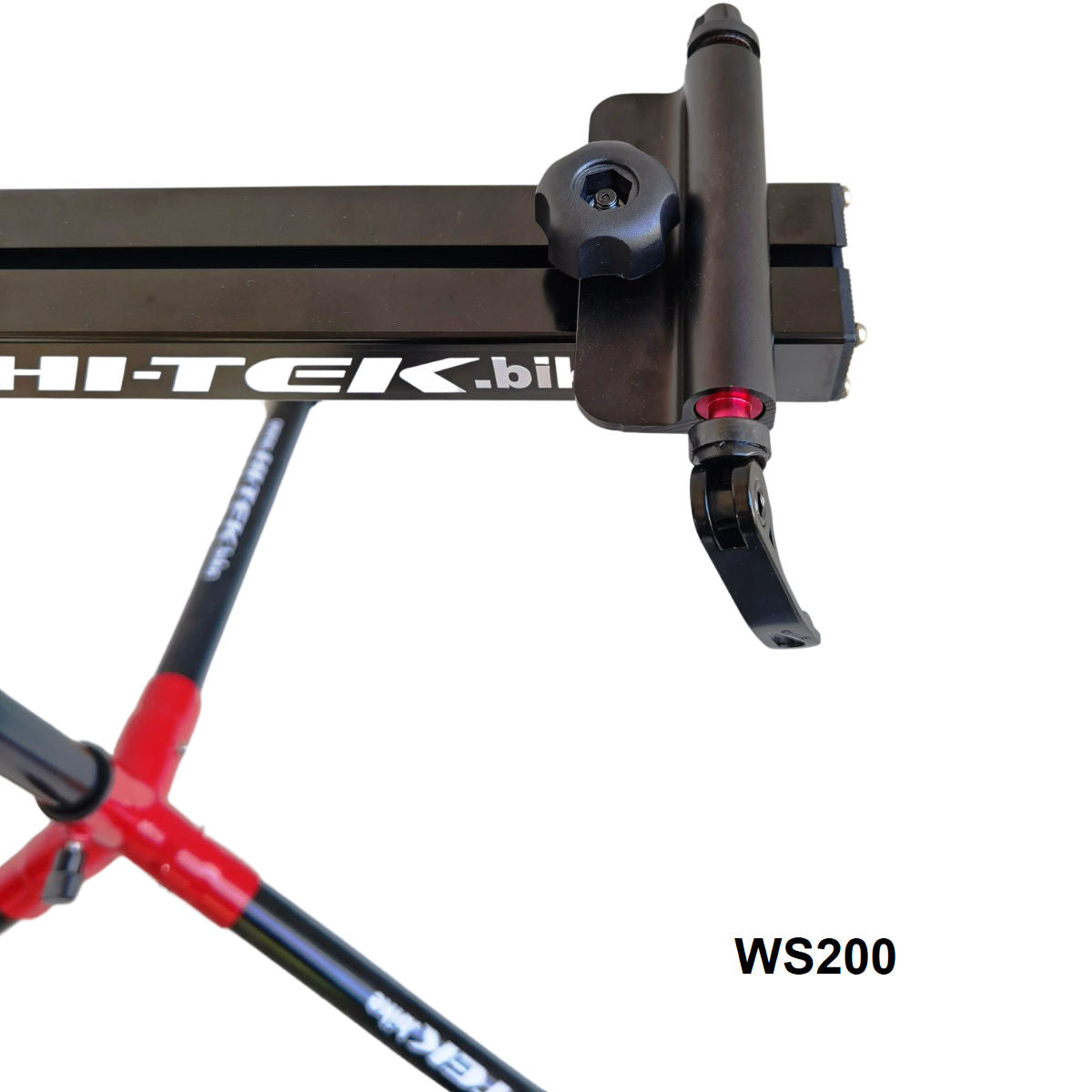 Stand o burro HI-TEK MIRAI repara bicicletas sujetas de horquilla rojo