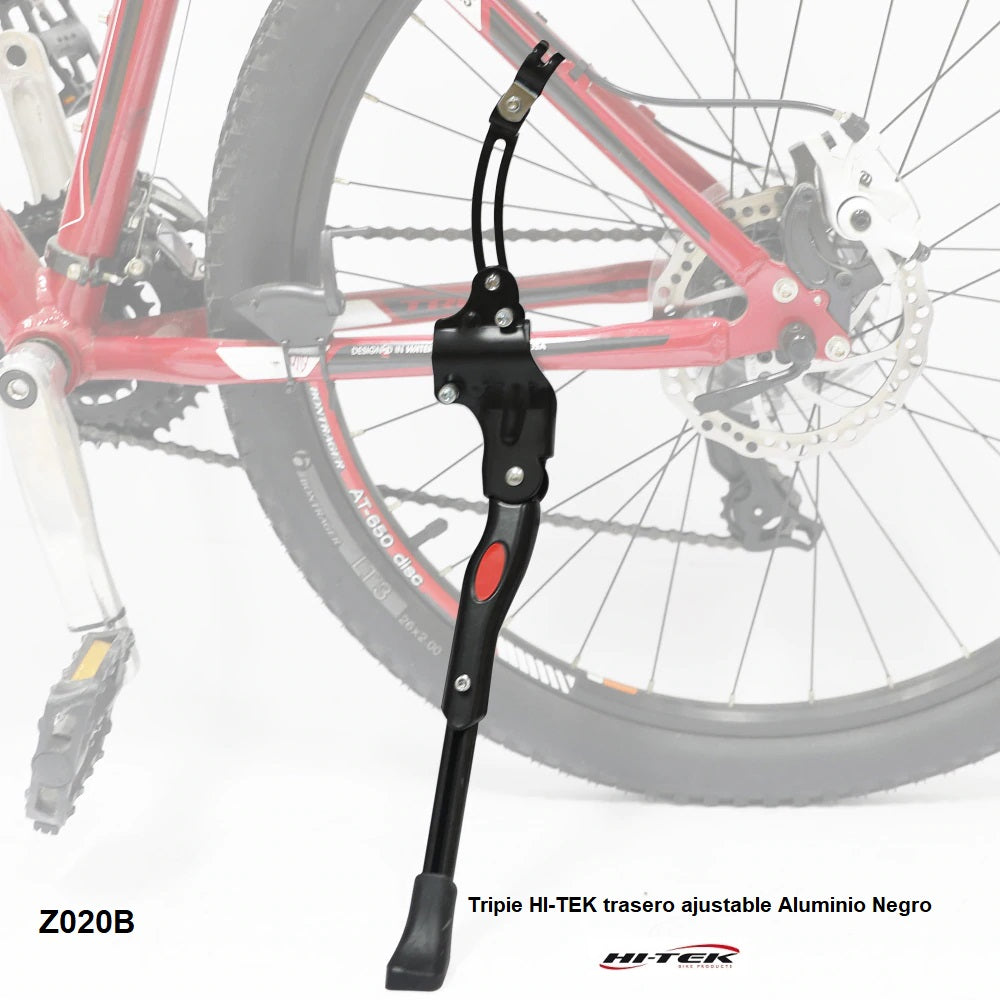 Tripie HI-TEK trasero ajustable Aluminio Negro