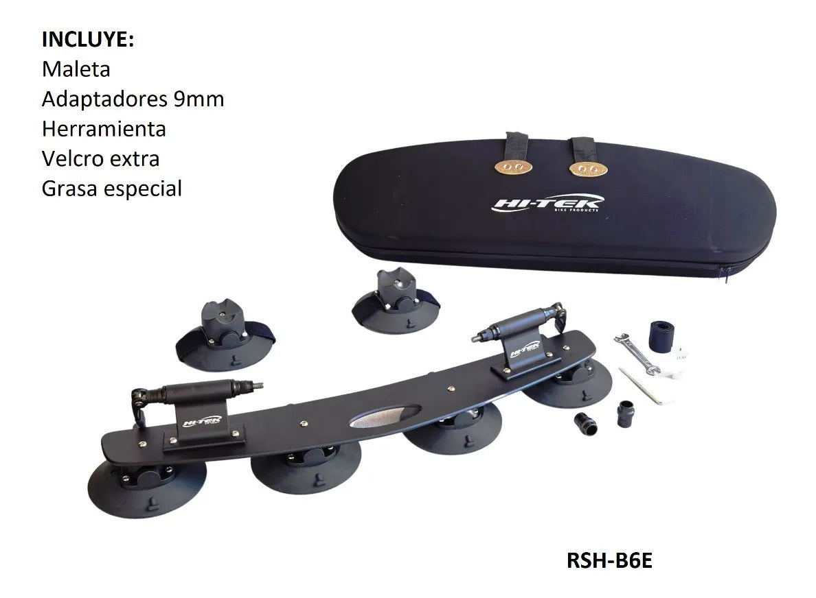 Rack HI-TEK de SUCCION EMPIRE 2 bicis Bloqueo 9mm adaptable 12, 15 y 20mm