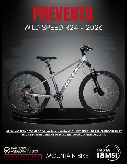 WILD SPEED R24 INFANTIL - PREVENTA