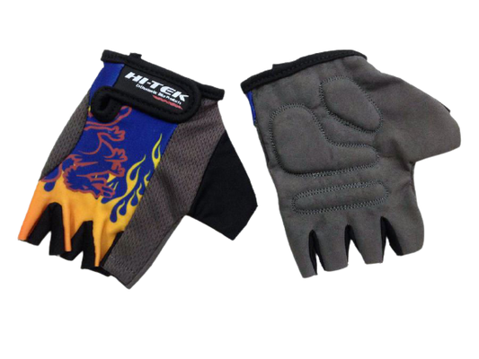 Guantes HI-TEK Infantil CB83 Gris/Azul/naranja