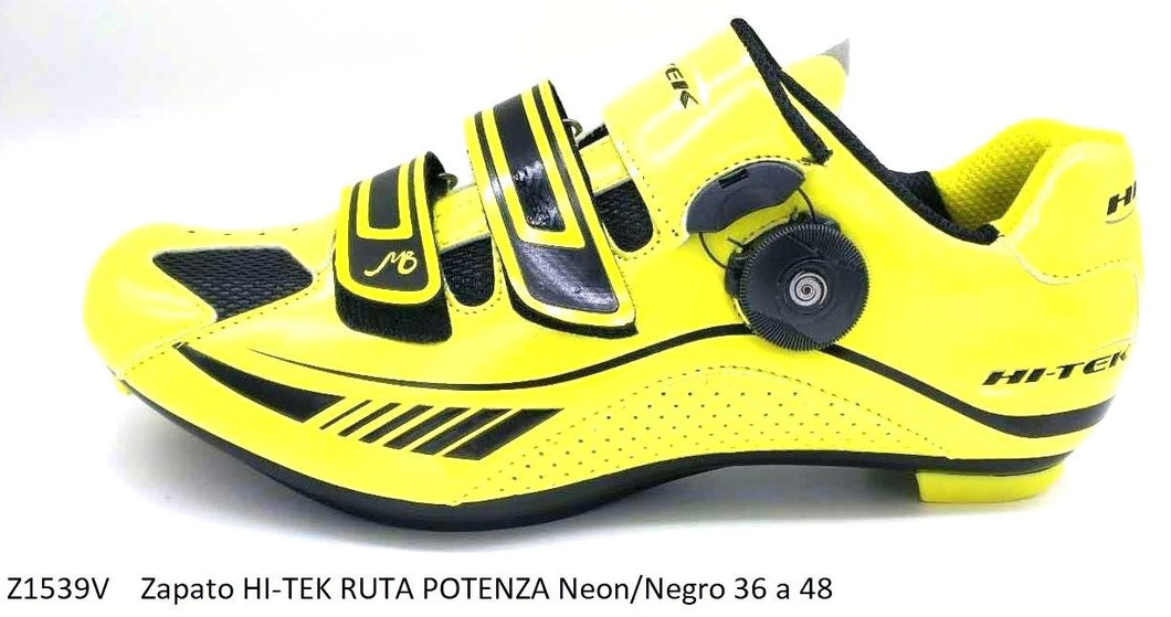 Zapato HI-TEK RUTA POTENZA Neon/Negro Ratch y 2 Velcros