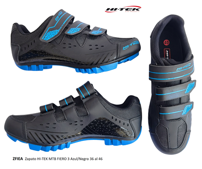 Zapato HI-TEK MTB FIERO 3 Azul/Negro 3 Velcros