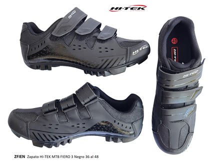 Zapato HI-TEK MTB FIERO 3 Negro 3 Velcros