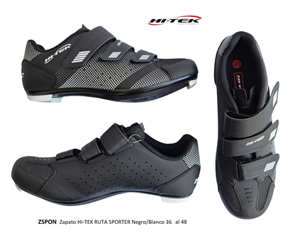 Zapato HI-TEK RUTA SPORTER Negro/Blanco 3 Velcros